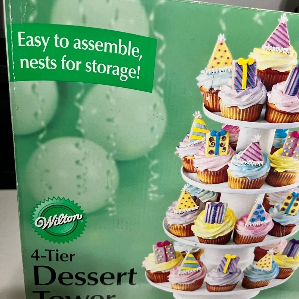 Wilton 4-Tier Dessert Tower - Classic White